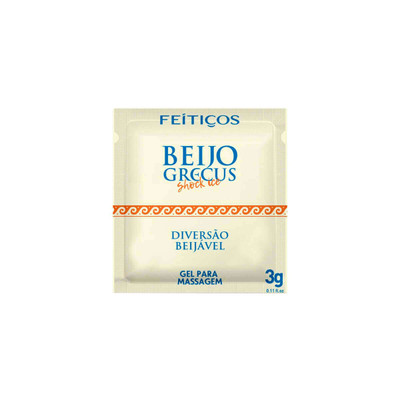 Foto 1 do produto Gel em Sachê para Estimular o Ânus com a Língua com Efeito Refrescante e Excitante - Feitiços Beijo Grecus Shock Ice | 3 Gramas