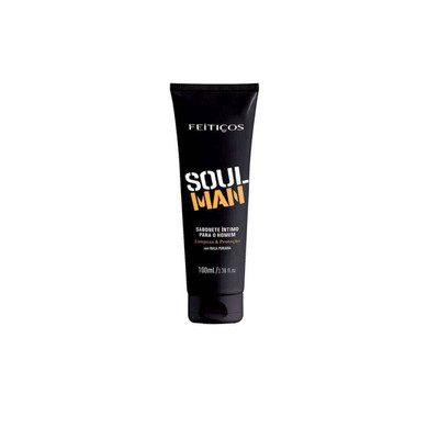 Sabonete Líquido Íntimo Masculino para Limpeza e Proteção com Maca Peruana - Feitiços Soul Man | 100 ml
