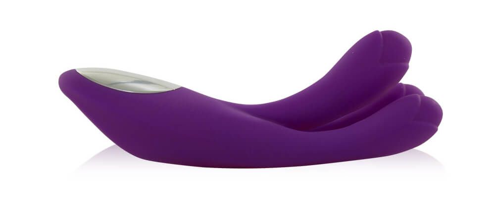 Female Vibrating Massager - Massageador Erótico Recarregável de Três Pontas com 10 Modos de Vibração - 15 x 6 cm | Cor: Roxo - 3