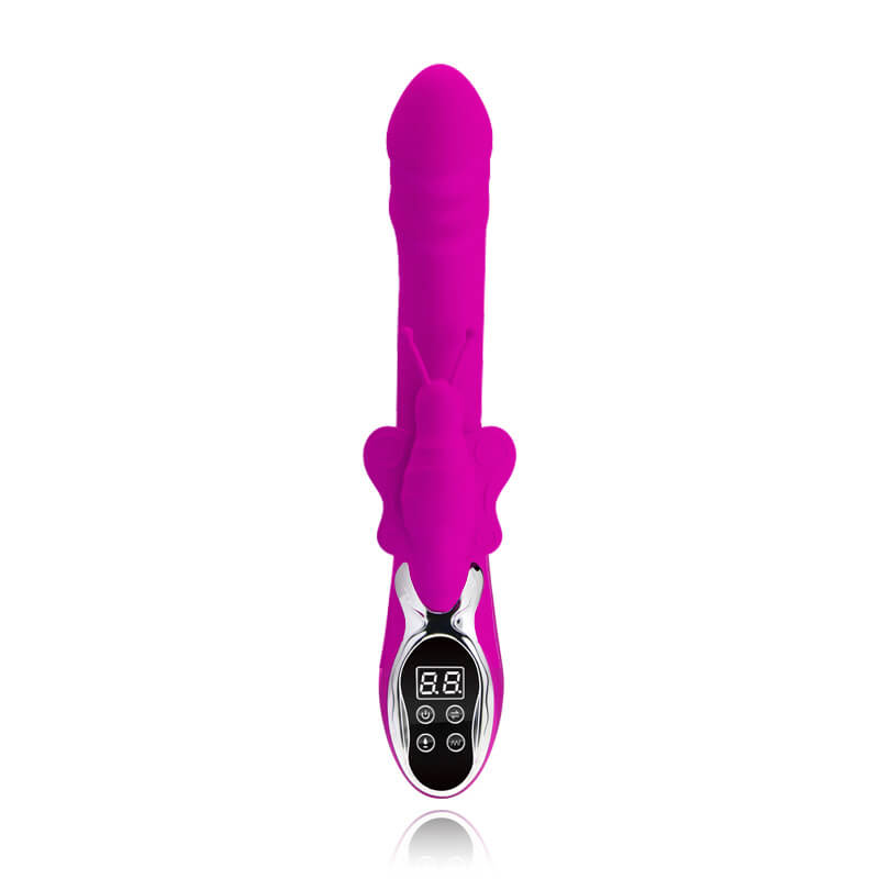 Female Vibrator - Vibrador Estimulador de Clítoris, Recarregável com 12 Níveis de Vibração e Auto Aquecimento - 26 x 4 cm - 2