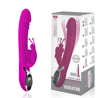 Foto 1 do produto Female Vibrator - Vibrador Estimulador de Clítoris, Recarregável com 12 Níveis de Vibração e Auto Aquecimento - 26 x 4 cm