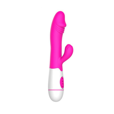 Foto 1 do produto Vibrador Estimulador de Ponto G e Clítoris com 30 Níveis de Vibração, Glande e Recarregável - Female Vibrator | 10 x 3 cm | Cor: Rosa