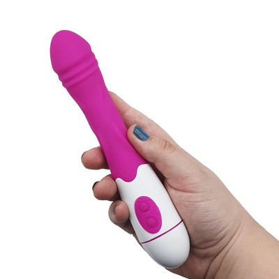 Vibrador Estimulador de Ponto G com Glande, Texturas e 30 Níveis de Vibração - Female Vibrator | 12 x 3 cm