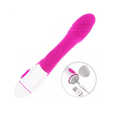Foto 4 do produto Vibrador Estimulador de Ponto G com Glande, Texturas e 30 Níveis de Vibração - Female Vibrator | 12 x 3 cm
