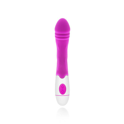 Foto 2 do produto Vibrador Estimulador de Ponto G com Glande, Texturas e 30 Níveis de Vibração - Female Vibrator | 12 x 3 cm