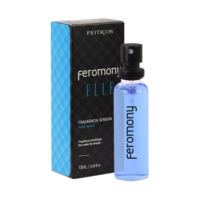 Foto 1 do produto Perfume com Feromônio Masculino que Gera Atração na Mulher- Feromony Elle - 15 ml