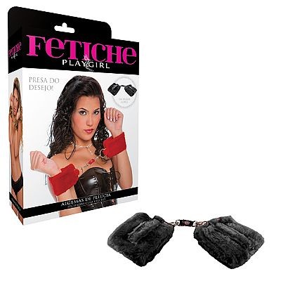 Algema de Pelúcia Fechada com Velcro - Fetiche Playgirl | Disponível em 4 Cores