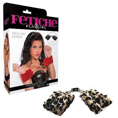 Foto 4 do produto Algema de Pelúcia Fechada com Velcro - Fetiche Playgirl | Disponível em 4 Cores