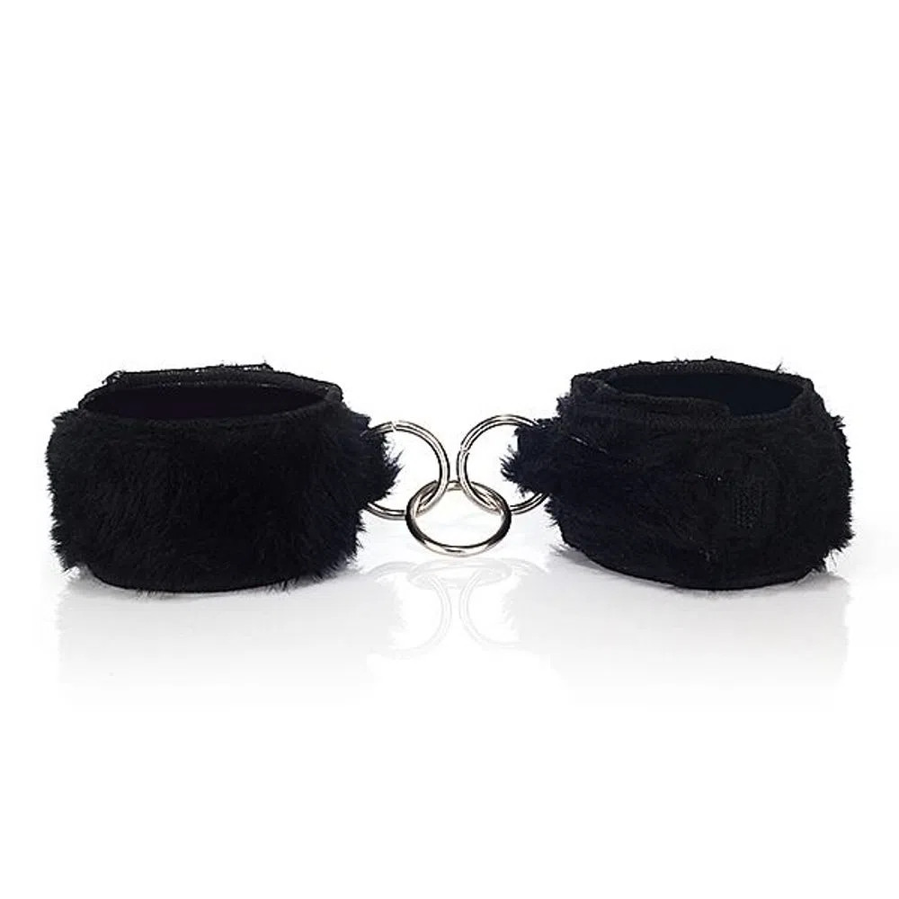 Algemas de Pelúcia com Vinil - Fetiche PlayGirl | Tamanho Único - 3