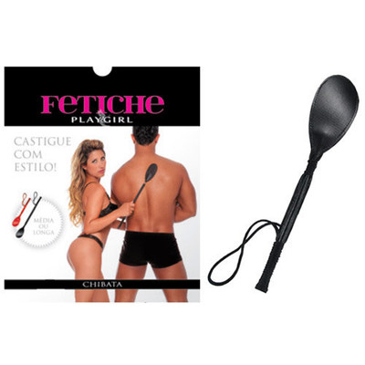 Fetiche Playgirl - Chibata Longa em Courvin - 45 cm | Cor: Preto