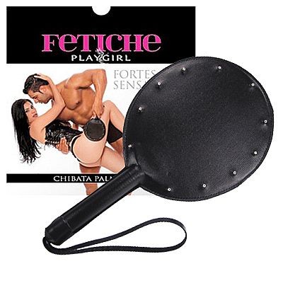 Fetiche Playgirl - Chibata Palmatória com Rebites - 32 x 17 cm