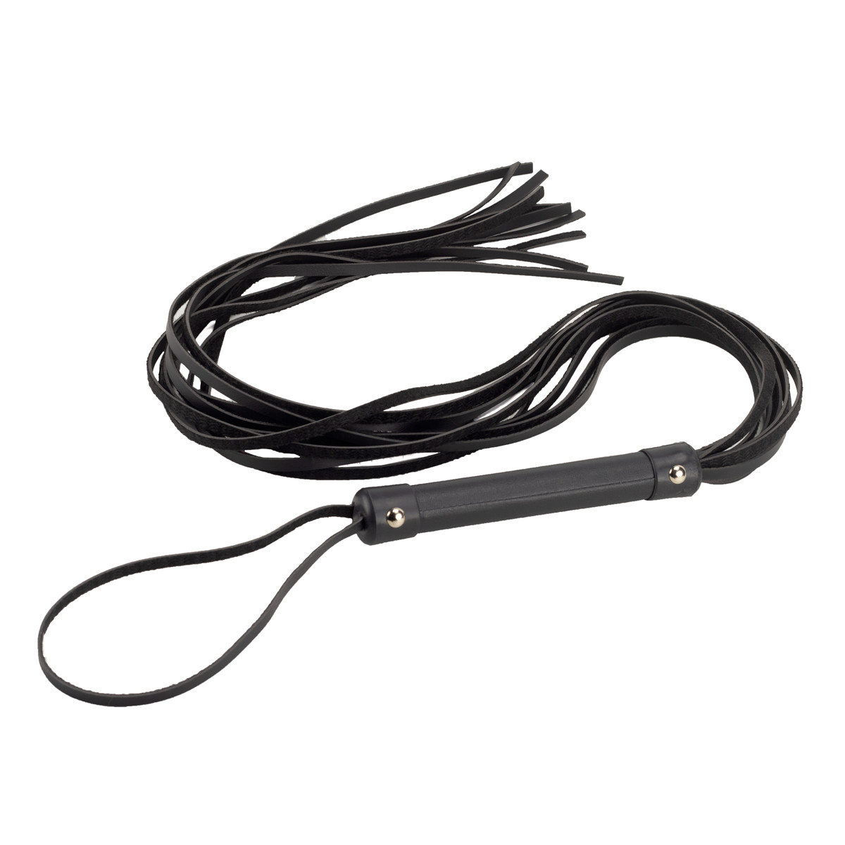 Chicote Longo em Couro Sintético com 9 Tiras e Alça de Segurança - Fetiche Playgirl | 90 cm - 3