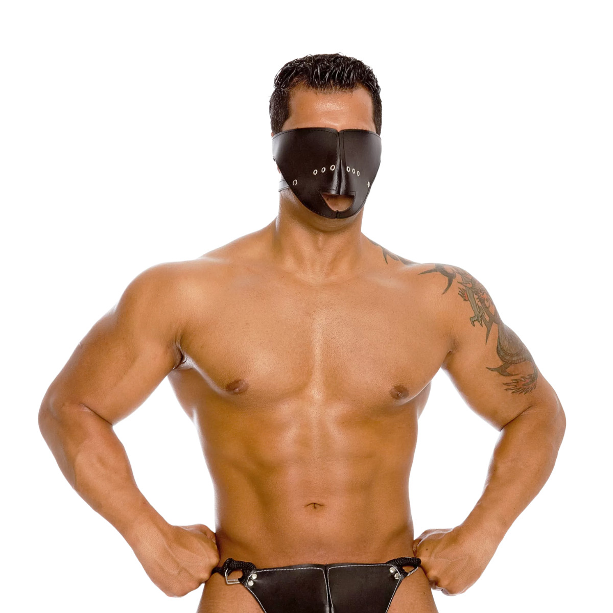 Focinheira com Tapa Olho e Regulagem para Cabeça - Adão & Eva Fetiche Playgirl | Tamanho Único - 6