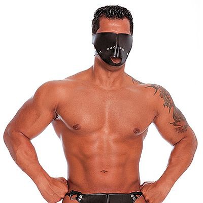 Foto 4 do produto Fetiche Playgirl - Focinheira com Tapa Olho e Regulagem para Cabeça