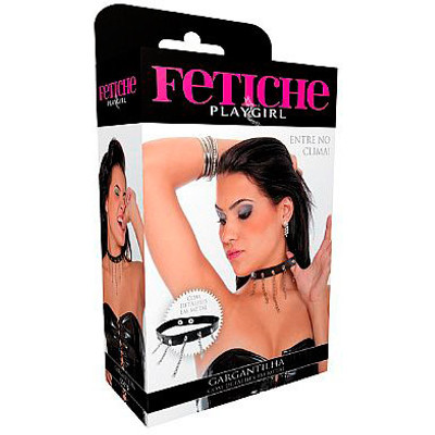 Foto 3 do produto Fetiche Playgirl - Gargantilha com Detalhes em Metal