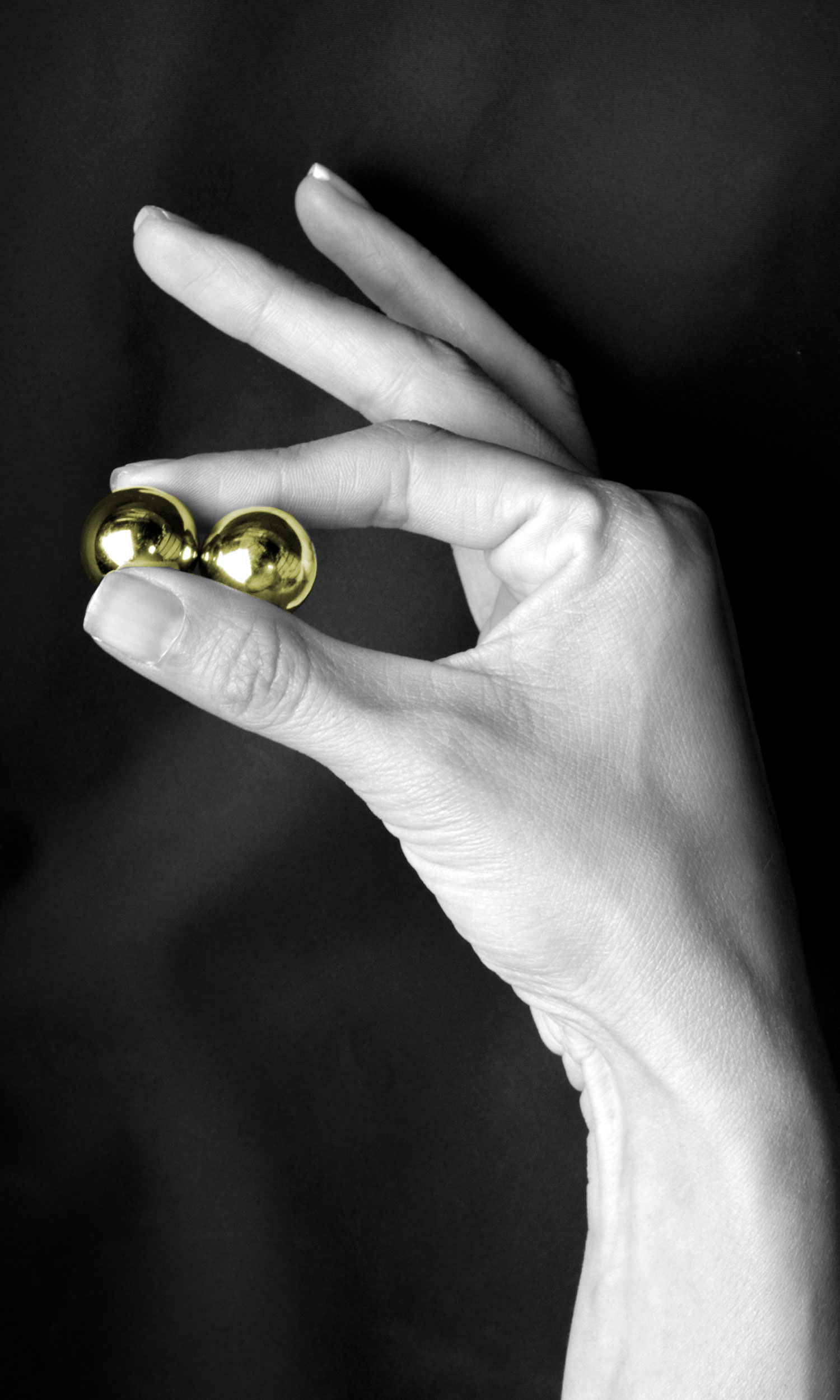 Bolas em Aço Inoxidável para Exercícios de Pompoarismo - Fetish Fantasy Series Ben-Wa Balls - 2