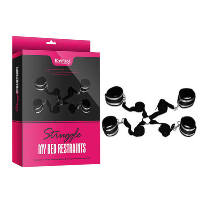 Lovetoy Struggle - Kit Bondage com 4 amarras