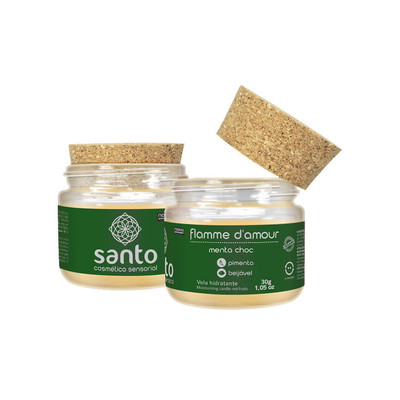 Vela Beijável para Sexo Oral - Santo Cosméticos Flamme D'Amour | Disponível em 3 Sabores