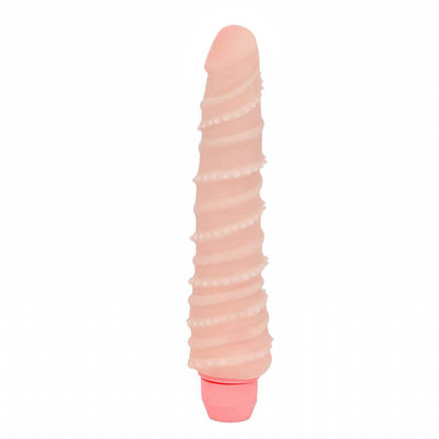 Foto 2 do produto Flexi Vibe Sensual Spine - Vibrador Ponto G Espiral Vertebrado em Cyberskin e Multivelocidade - 17 x 4 cm
