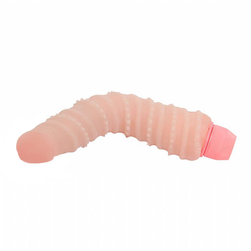 Flexi Vibe Sensual Spine - Vibrador Ponto G Espiral Vertebrado em Cyberskin e Multivelocidade - 17 x 4 cm - 3