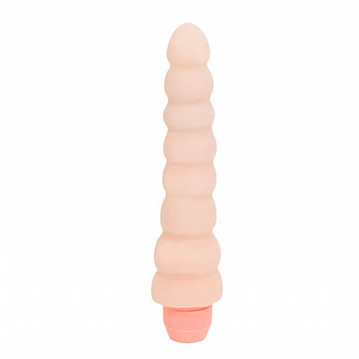 Foto 3 do produto Flexi Vibe Sensual Spine - Vibrador Ponto G Ondulado Vertebrado em Cyberskin e Multivelocidade - 14 x 4 cm
