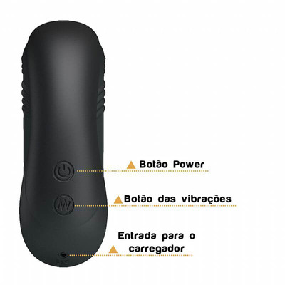 Foto 6 do produto Flexible - Massageador de Próstata Flexível com Estimulador de Períneo e 7 Modos de Vibração - 12,5 x 4 cm