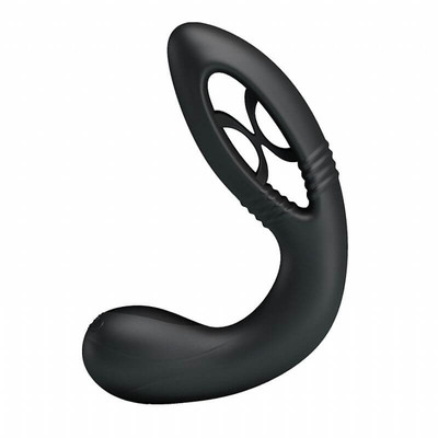 Foto 2 do produto Flexible - Massageador de Próstata Flexível Recarregável com Estimulador de Períneo e 7 Modos de Vibração - 8,5 x 3 cm