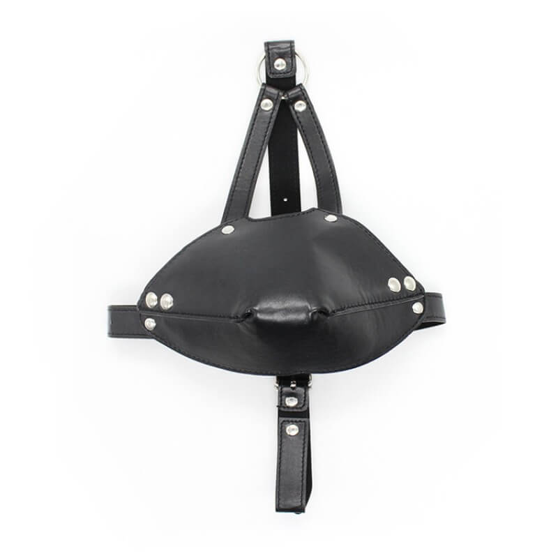 Focinheira em Couro Sintético com Mordaça em Forma de Bola e Fivelas Ajustáveis - 5