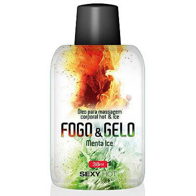 Óleo Comestível para Sexo Oral - Fogo & Gelo Menta Ice - 38 ml