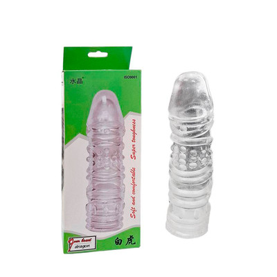 Capa Peniana em TPR com Glande Definida, Nódulos Massageadores e Textura Anelar - Four Beast Dragon | 15 x 3,5 cm