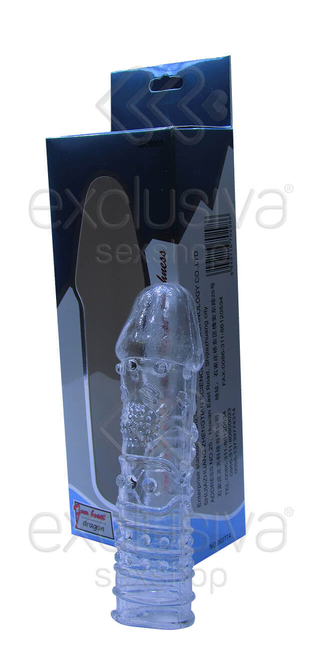 Capa Peniana em Silicone com Glande Definida, Textura e Nódulos - Four Beast Dragon | 14,3 x 3,4 cm | 2 Cores - 3