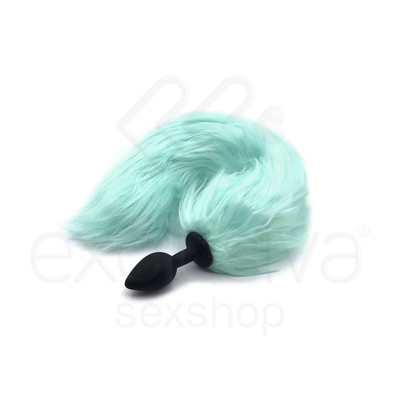 Foto 2 do produto Plug Anal de Luxo em Silicone com Rabo Vertebrado e Luz - Fox Tail & Cat Ear - 42 cm
