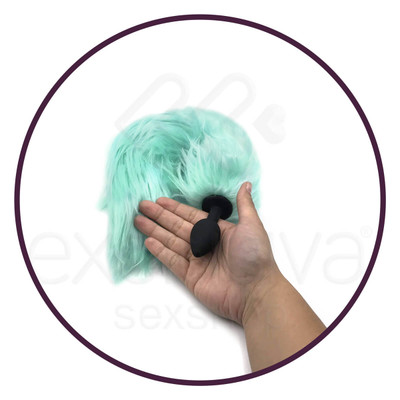 Foto 6 do produto Plug Anal de Luxo em Silicone com Rabo Vertebrado e Luz - Fox Tail & Cat Ear - 42 cm