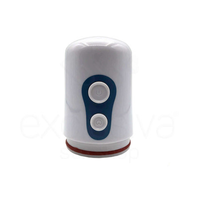 Foto 4 do produto Free Space Man - Bomba Peniana Elétrica com Sucção Automática e Descompressão de Ar - 16,5 x 6,8 cm | Cor: Branco