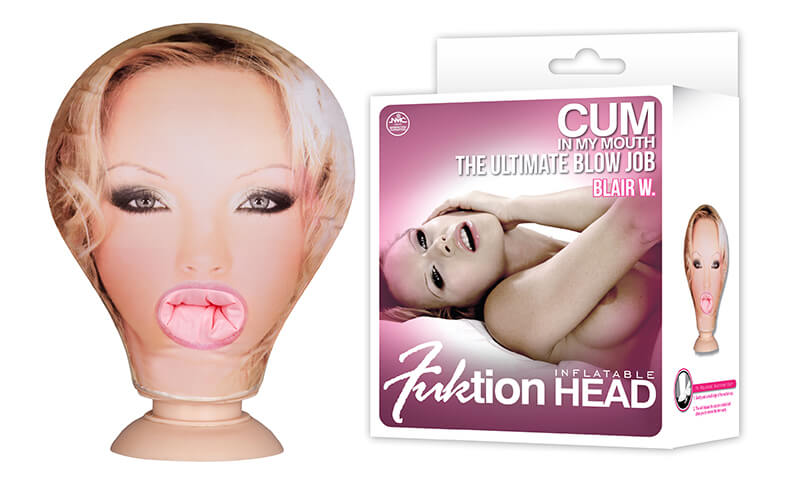 Cabeça Inflável com 1 Orifício Penetrável e Ventosa - Fuktion Head Inflatable | 12 x 5 cm - 1