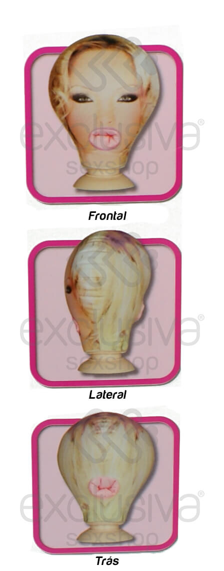 Cabeça Inflável com 1 Orifício Penetrável e Ventosa - Fuktion Head Inflatable | 12 x 5 cm - 4