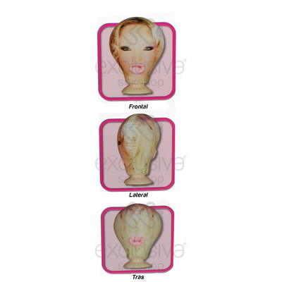 Foto 4 do produto Cabeça Inflável com 1 Orifício Penetrável e Ventosa - Fuktion Head Inflatable | 12 x 5 cm