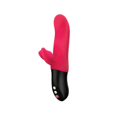 Foto 2 do produto Fun Factory Bi Stronic Fusion - Pulsador Ponto G Recarregável em Silicone com Estimulador de Clítoris, 6 Modos de Vibração e 8 Modos de Pulsação que Imitam o Movimento de Vai e Vem - 21,5 x 4 cm | Cor: Vermelho