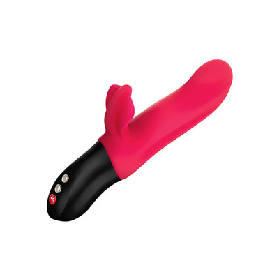 Foto 4 do produto Fun Factory Bi Stronic Fusion - Pulsador Ponto G Recarregável em Silicone com Estimulador de Clítoris, 6 Modos de Vibração e 8 Modos de Pulsação que Imitam o Movimento de Vai e Vem - 21,5 x 4 cm | Cor: Vermelho