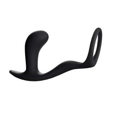 Foto 4 do produto Fun Factory Bootie Ring - Anel Peniano em Silicone Soft Touch com Plug Anal e Estimulador de Próstata - 6,3 x 3 cm