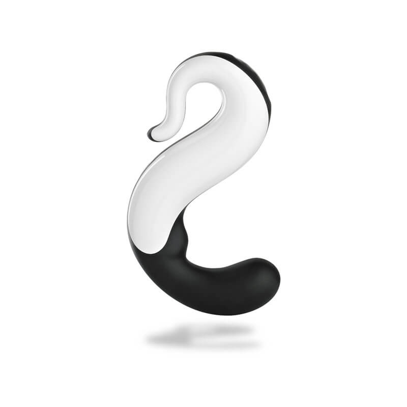 Fun Factory Delight - Vibrador Estimulador de Ponto G em Silicone Recarregável com 8 Intensidades de Vibração - 15,2 x 3,2 cm | Cor: Branco com Detalhe Preto - 2