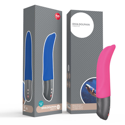 Foto 1 do produto Fun Factory Diva Dolphin - Vibrador Estimulador de Ponto G em Silicone Soft Touch e 6 Modos de Vibração, a Prova D'Água - 19,4 x 3,3 cm | Cor: Rosa