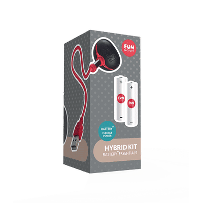 Fun Factory Hybrid Kit - Kit Aprimoramento com Carregador Magnético e 2 Pilhas Recarregáveis para Produtos Fun Factory