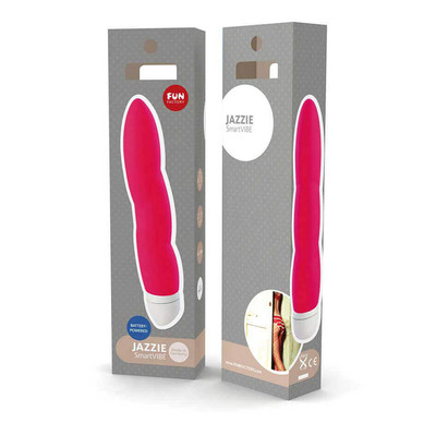 Vibrador Personal Vegano com Vibração Multivelocidade e Feito em Silicone - Fun Factory Jazzie - 17,5 x 2,7 cm | Cor: Pink