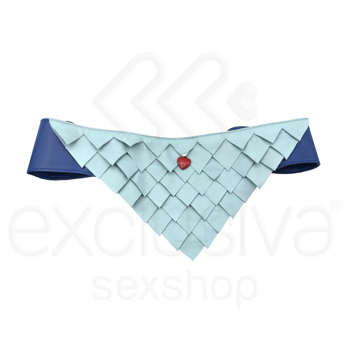 Fun Factory - Cinta Strap-on Toii Detalhe Escamado | Cor: Azul - 3