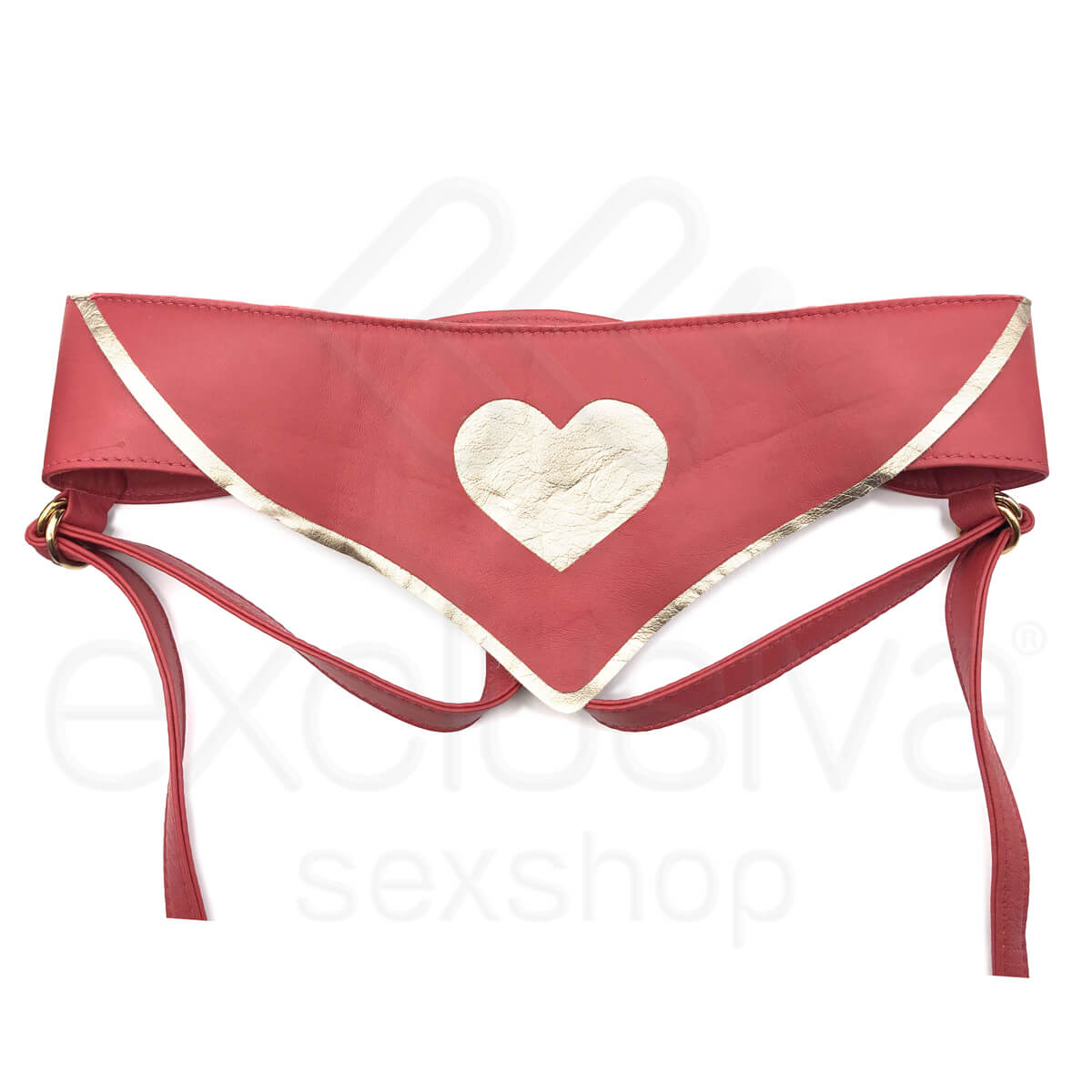 Fun Factory - Cinta Strap-on Toii Detalhe Coração | Cor: Vermelho - 8
