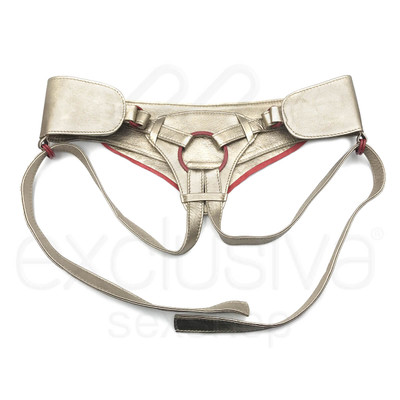 Fun Factory - Cinta Strap-on Toii Detalhe Coração | Cor: Dourado