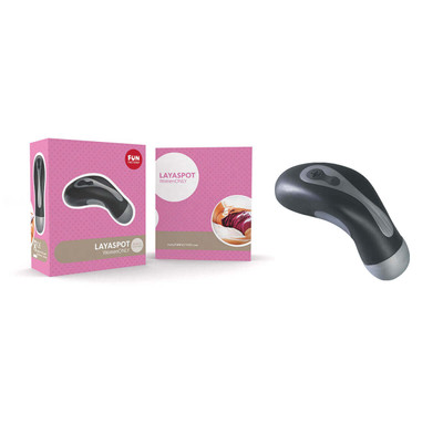 Foto 1 do produto Fun Factory LayaSpot - Massageador em Silicone com Vibração Multivelocidade - 10,5 x 4 CM | Cor: Preto