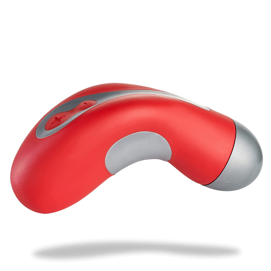 Fun Factory LayaSpot - Massageador em Silicone com Vibração Multivelocidade - 10,5 x 4 CM | Cor: Vermelho - 5