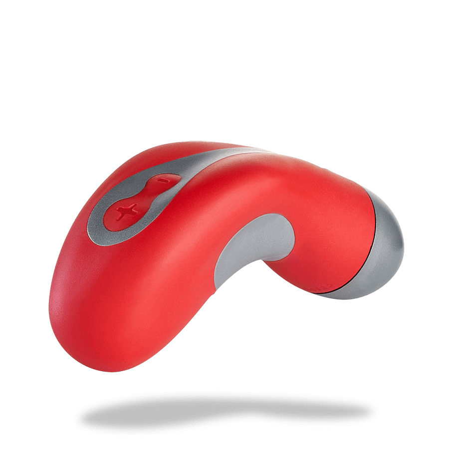 Fun Factory LayaSpot - Massageador em Silicone com Vibração Multivelocidade - 10,5 x 4 CM | Cor: Vermelho - 4